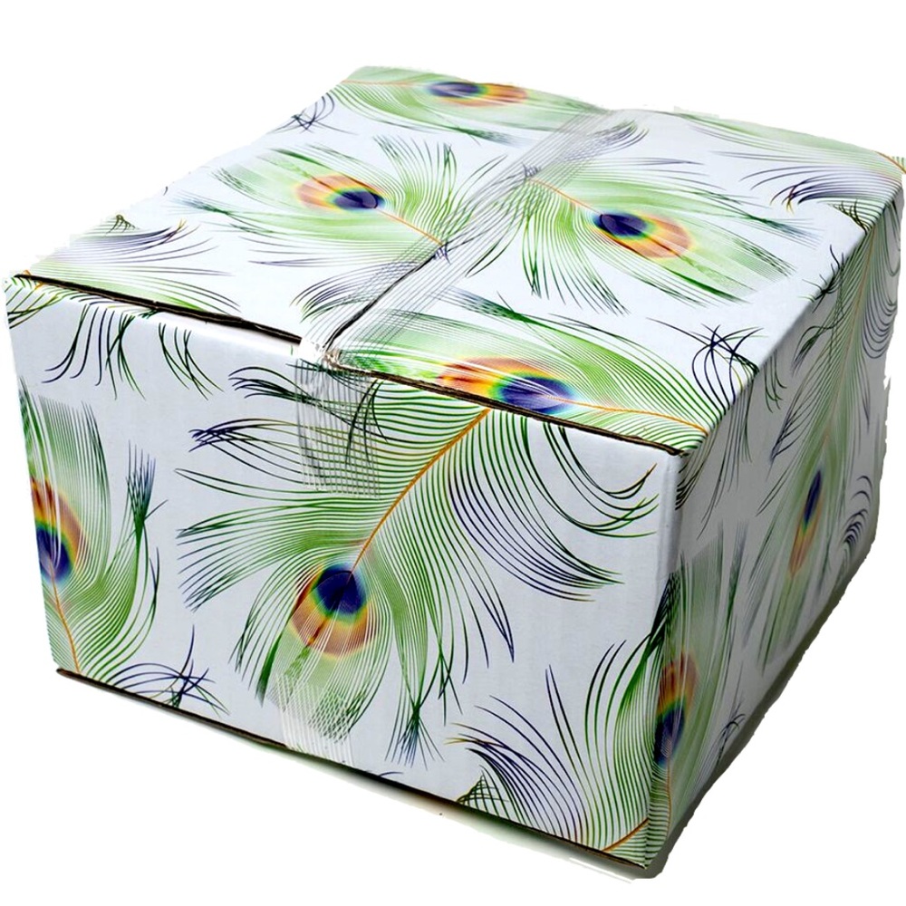 CLEARANCE 10 (6X6X4) Peacock Boxes PRICE IS FIRM - Picture 4 of 6